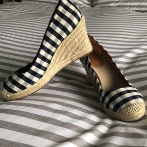 J crew gingham espadrilles